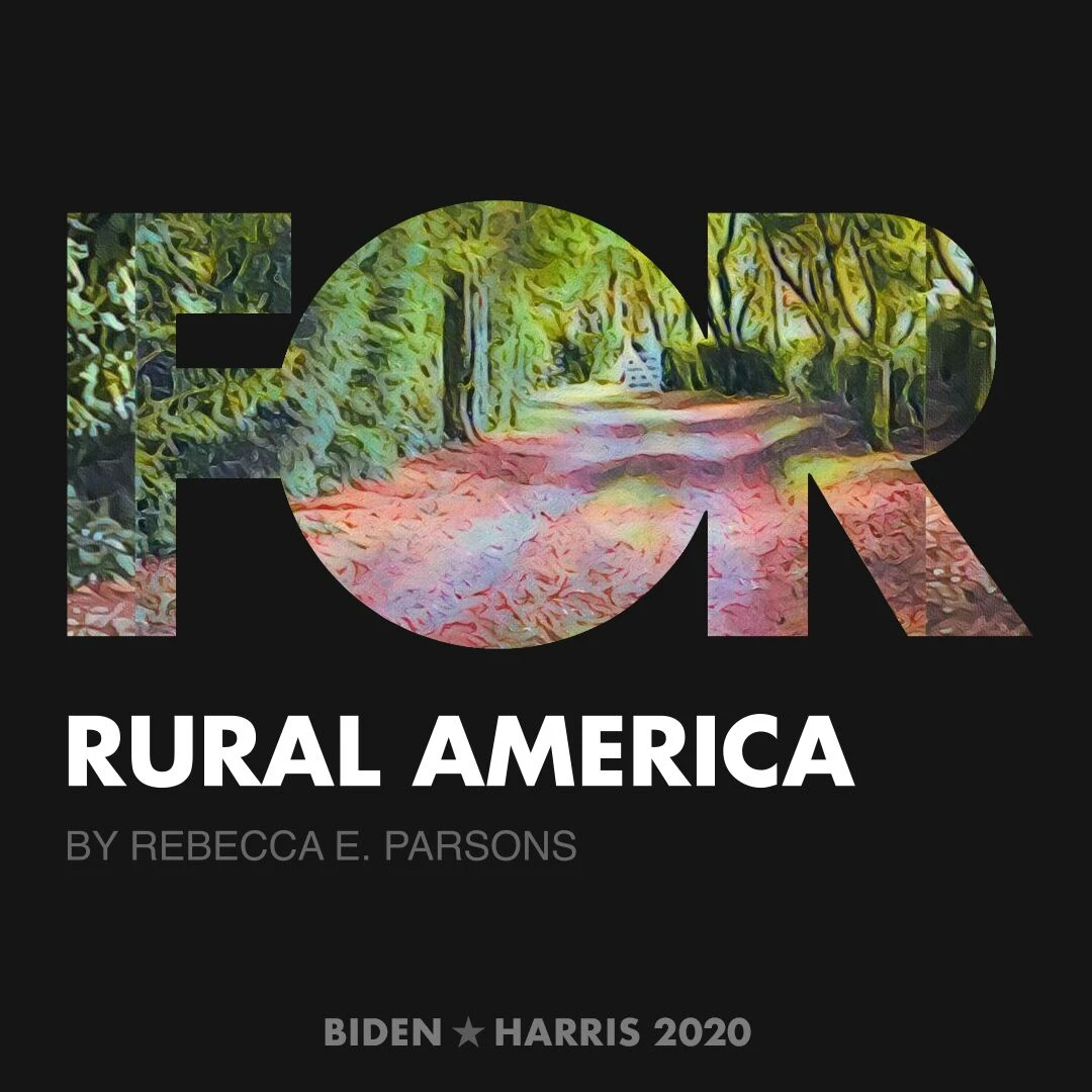 CreativesForBiden.org - Rural America artwork by Rebecca E. Parsons