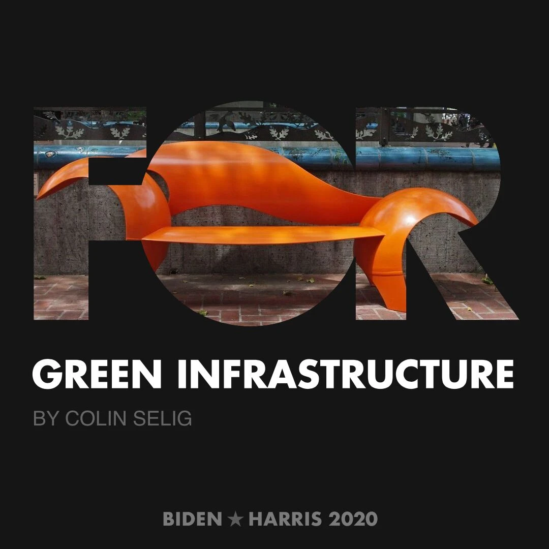 CreativesForBiden.org - Green Infrastructure artwork by Colin Selig