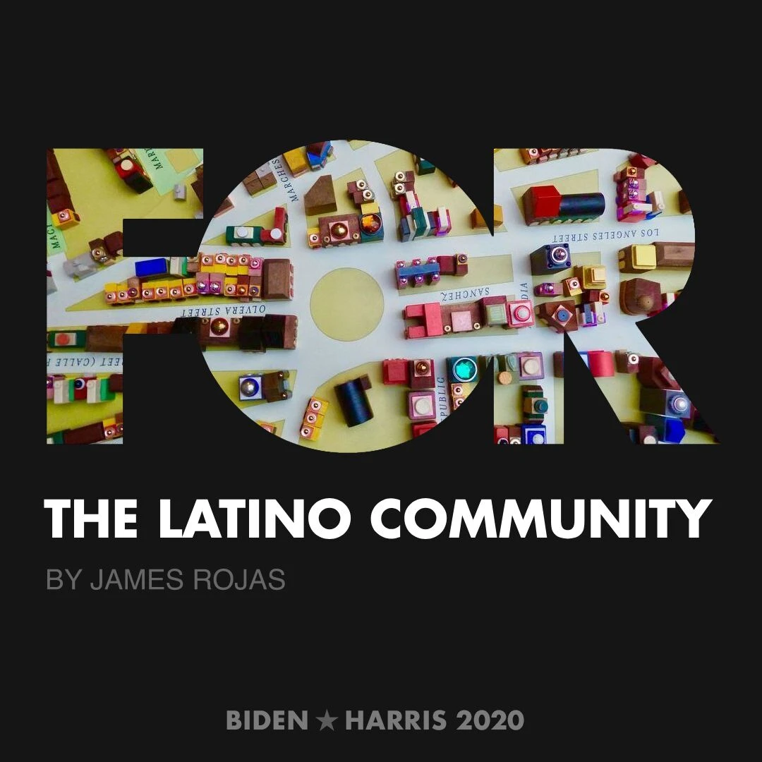 CreativesForBiden.org - The Latino Community artwork by James Rojas