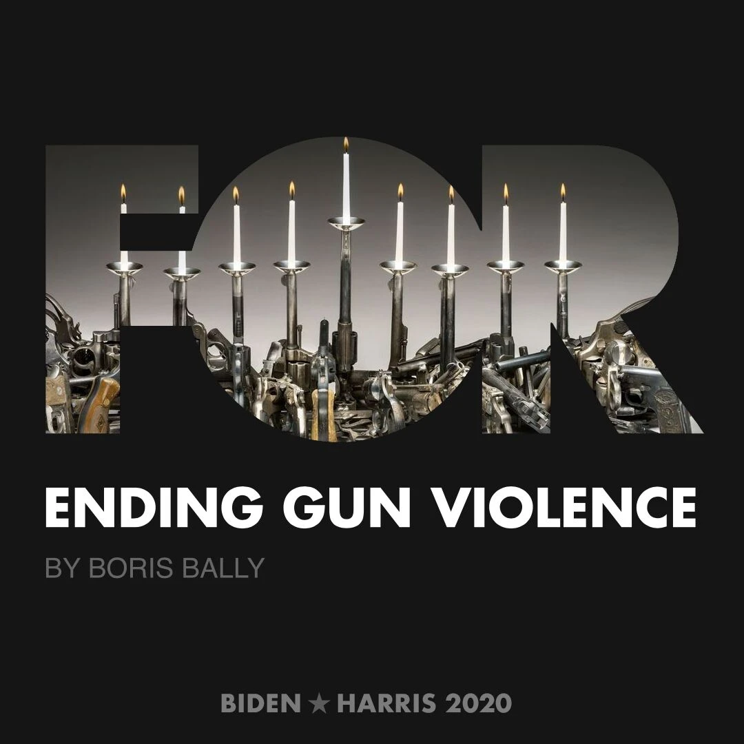 CreativesForBiden.org - Ending Gun Violence artwork by Boris Bally