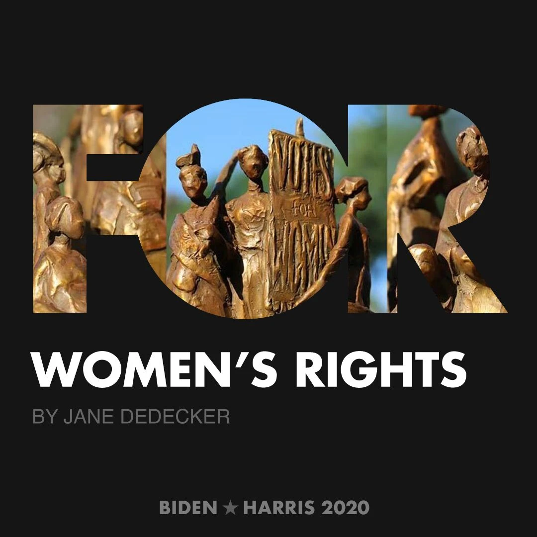 CreativesForBiden.org - Women’s Rights artwork by Jane DeDecker