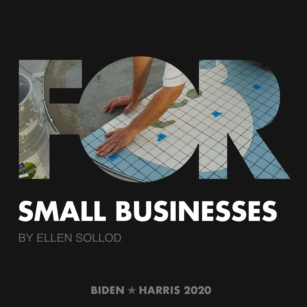 CreativesForBiden.org - Small Businesses artwork by Ellen Sollod