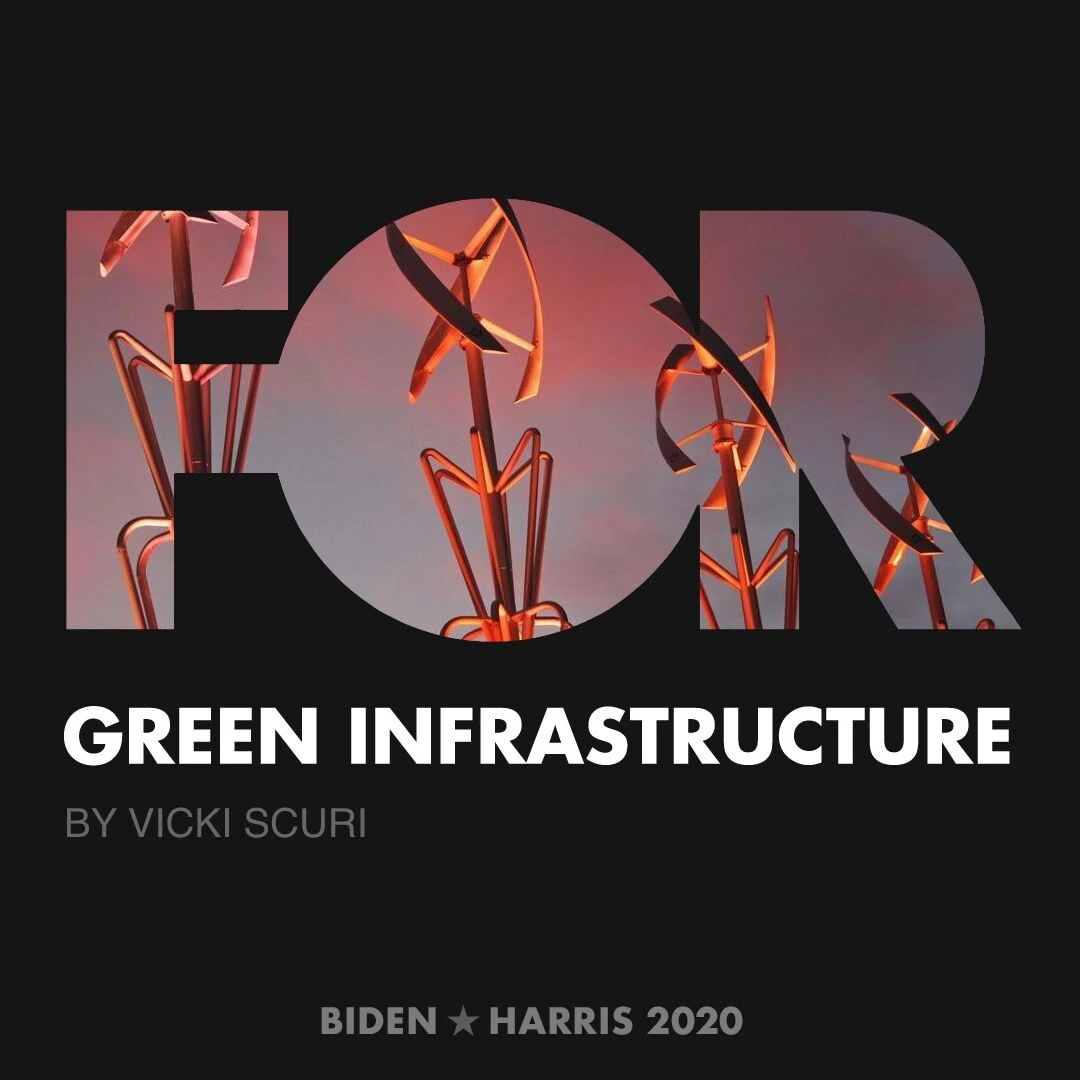 CreativesForBiden.org - Green Infrastructure artwork by Vicki Scuri