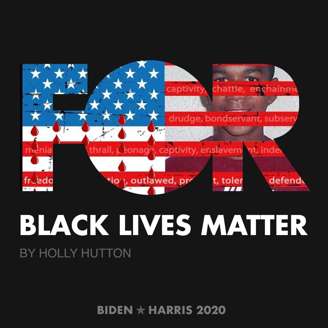 CreativesForBiden.org - Black Lives Matter artwork by Holly Hutton