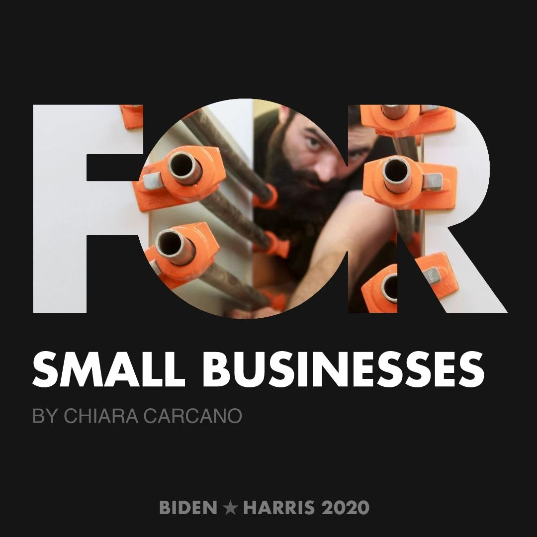 CreativesForBiden.org - Small Businesses artwork by Chiara Carcano