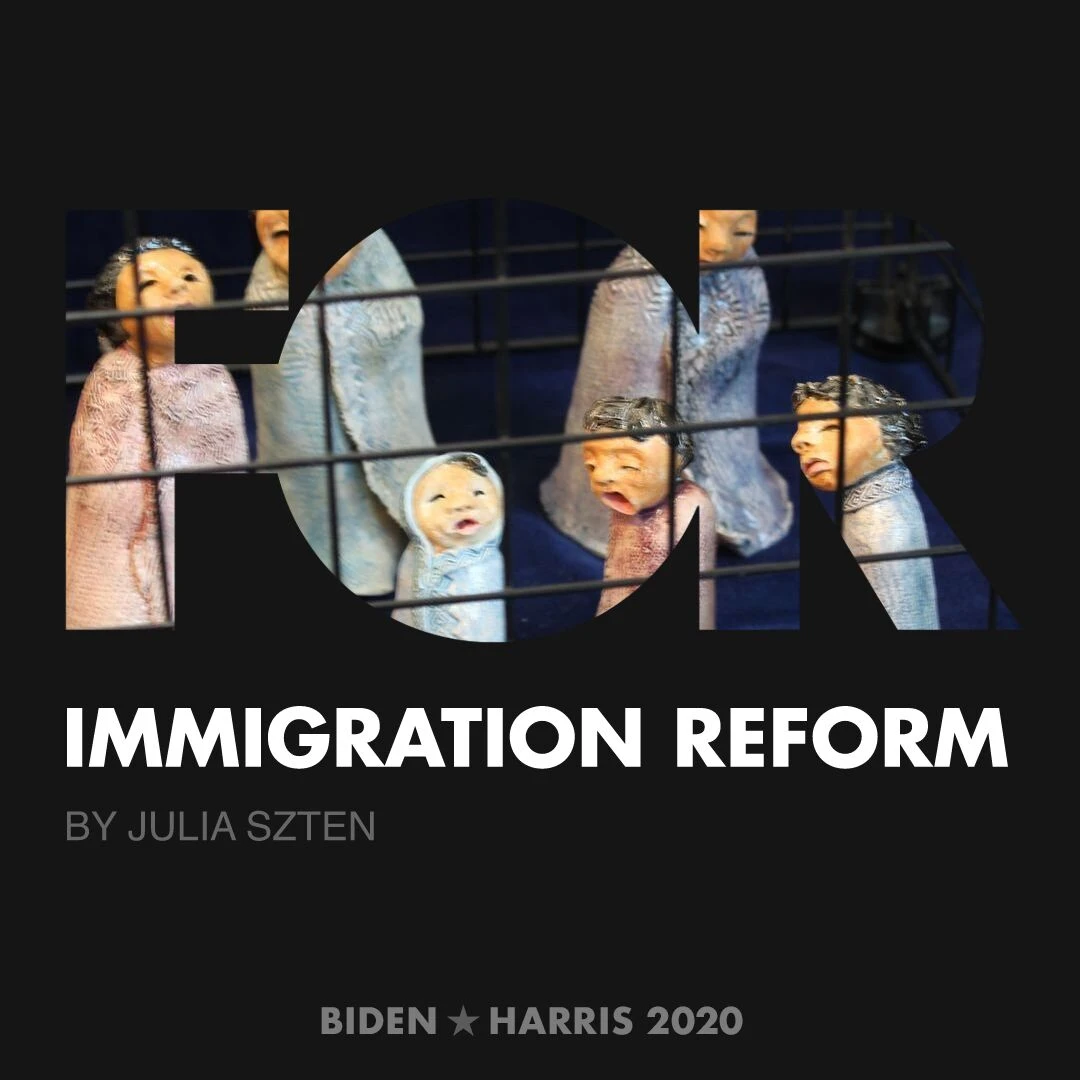 CreativesForBiden.org - Immigration Reform artwork by Julia Szten