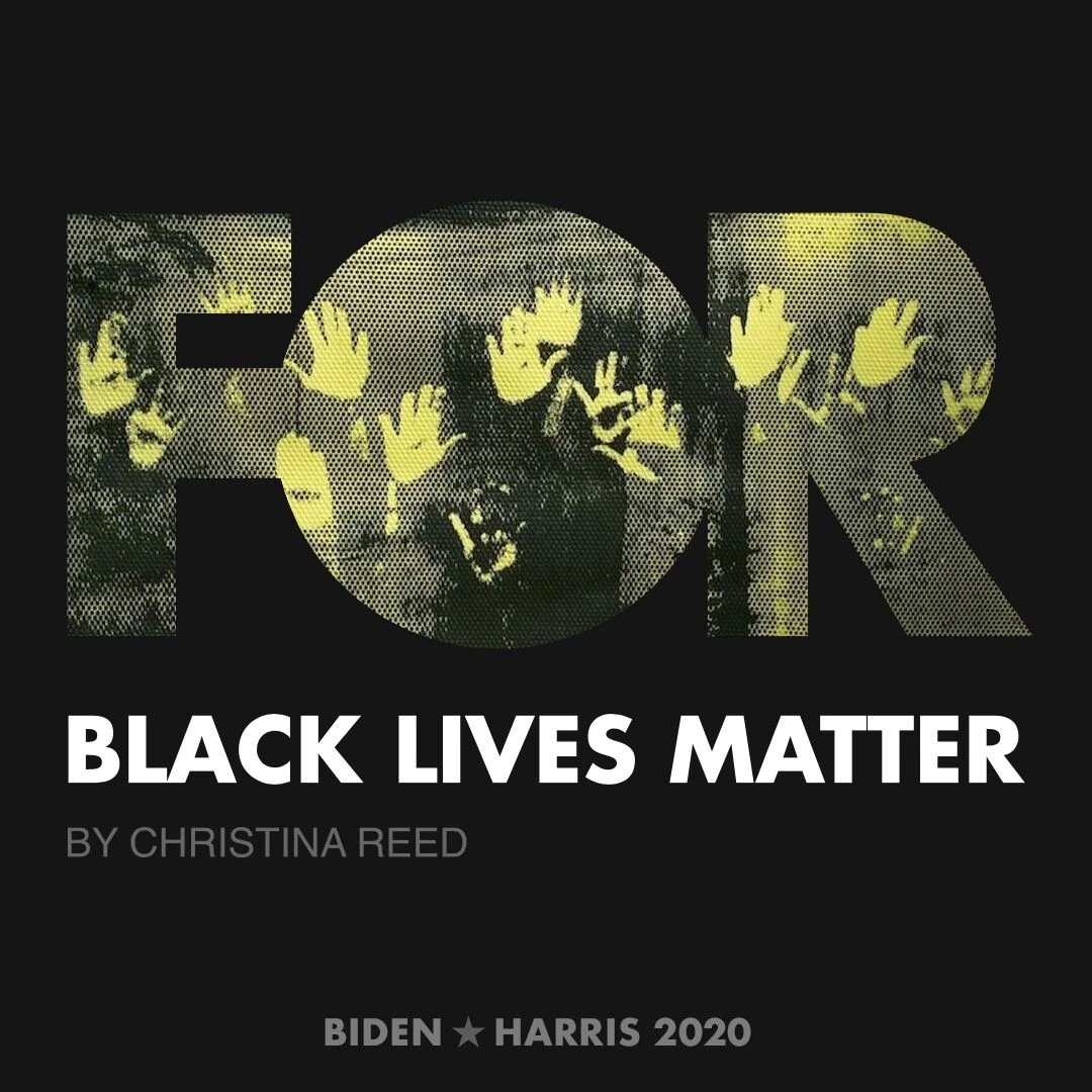 CreativesForBiden.org - Black Lives Matter artwork by Christina Reed