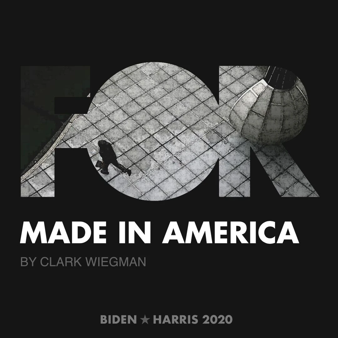 CreativesForBiden.org - Made in America artwork by Clark Wiegman