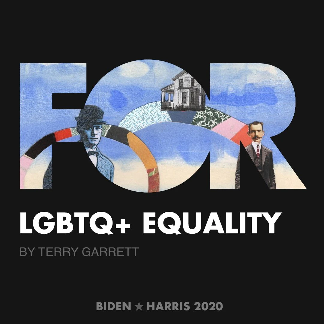 CreativesForBiden.org - LGBTQ+ Equality artwork by Terry Garrett