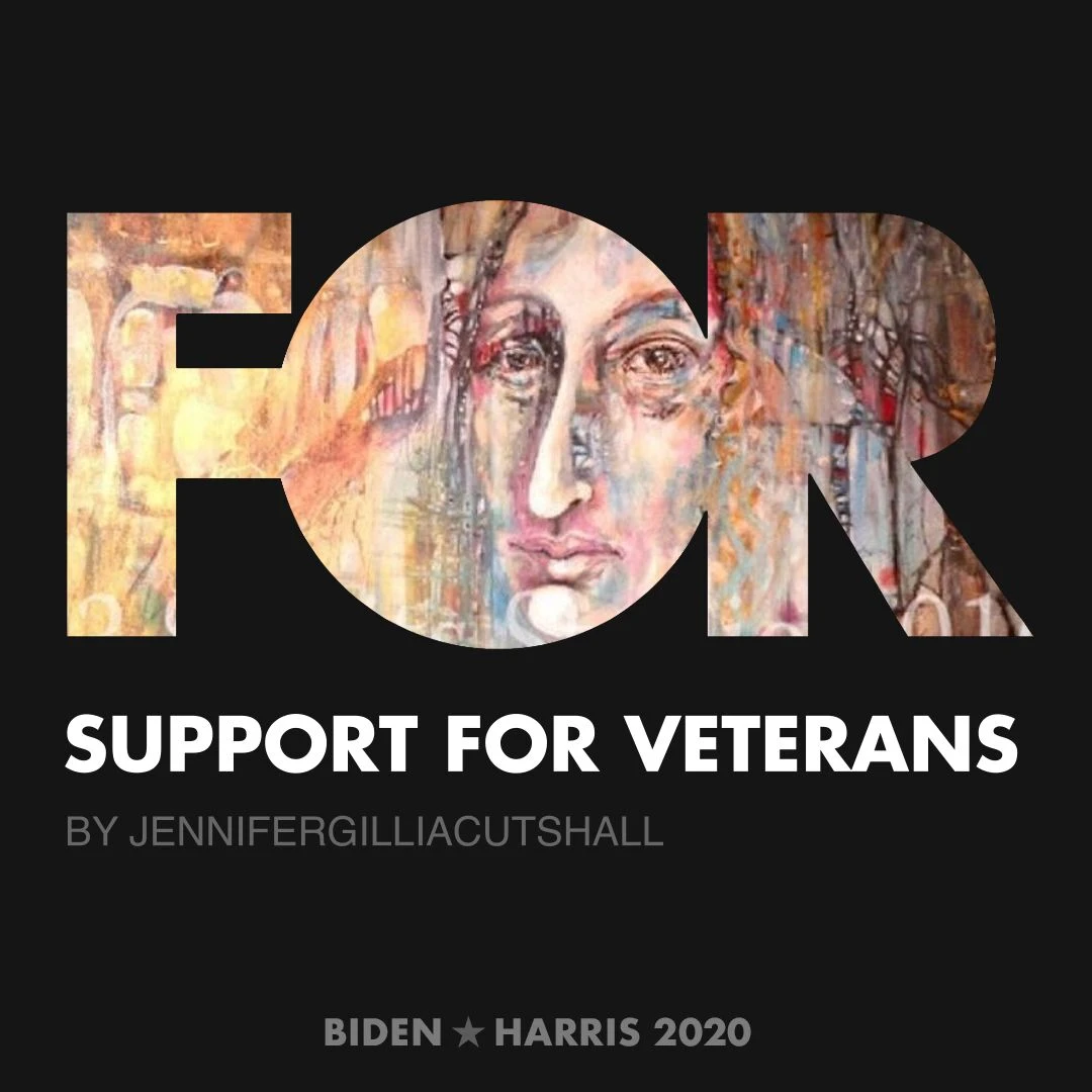 CreativesForBiden.org - Support for Veterans artwork by JenniferGilliaCutshall