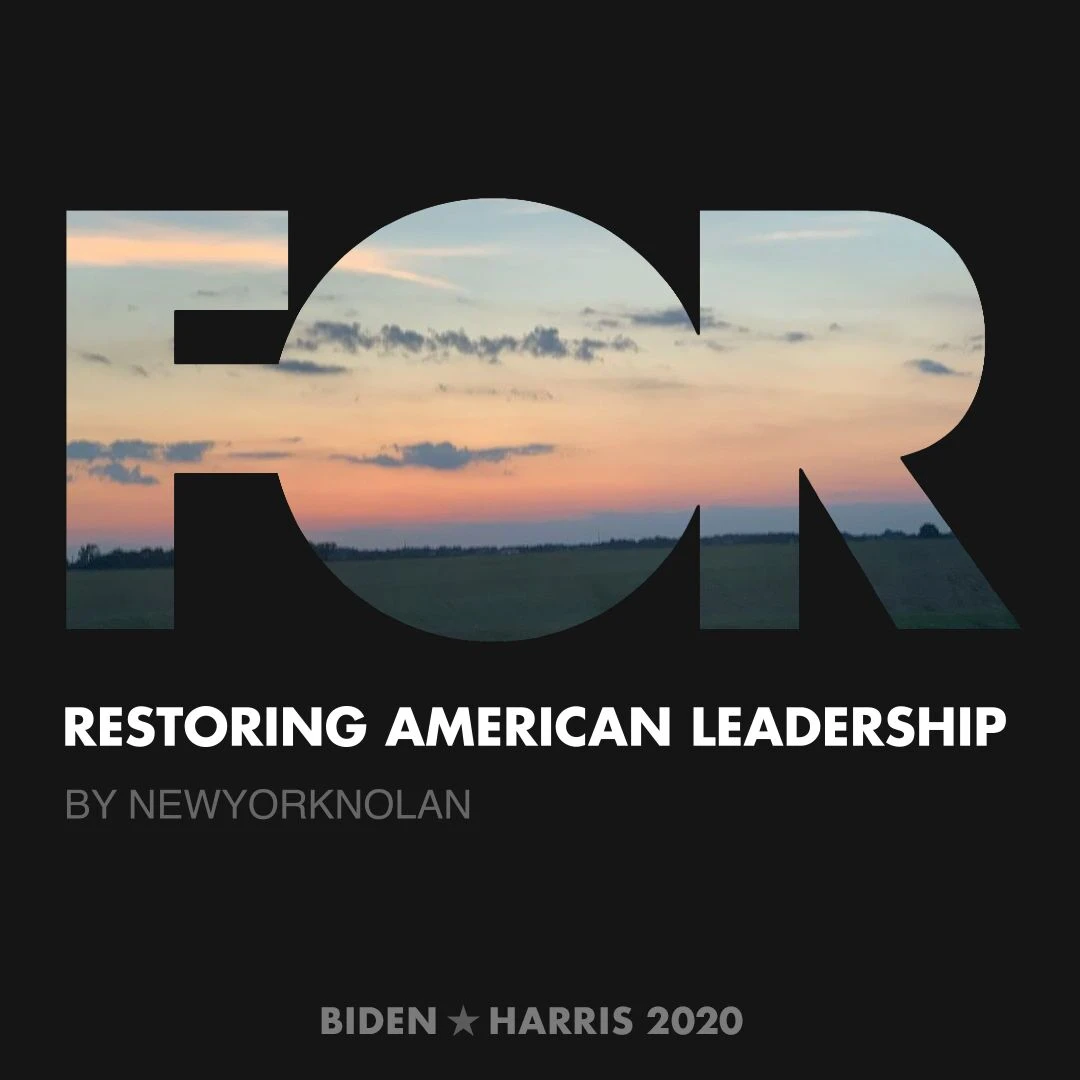 CreativesForBiden.org - Restoring American Leadership artwork by newyorknolan