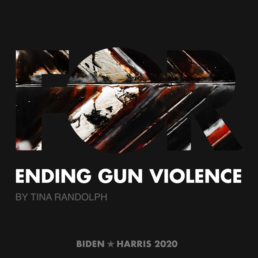 CreativesForBiden.org - Ending Gun Violence artwork by Tina Randolph