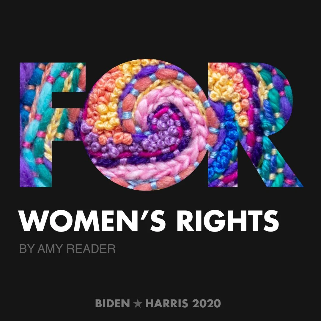 CreativesForBiden.org - Women’s Rights artwork by Amy Reader