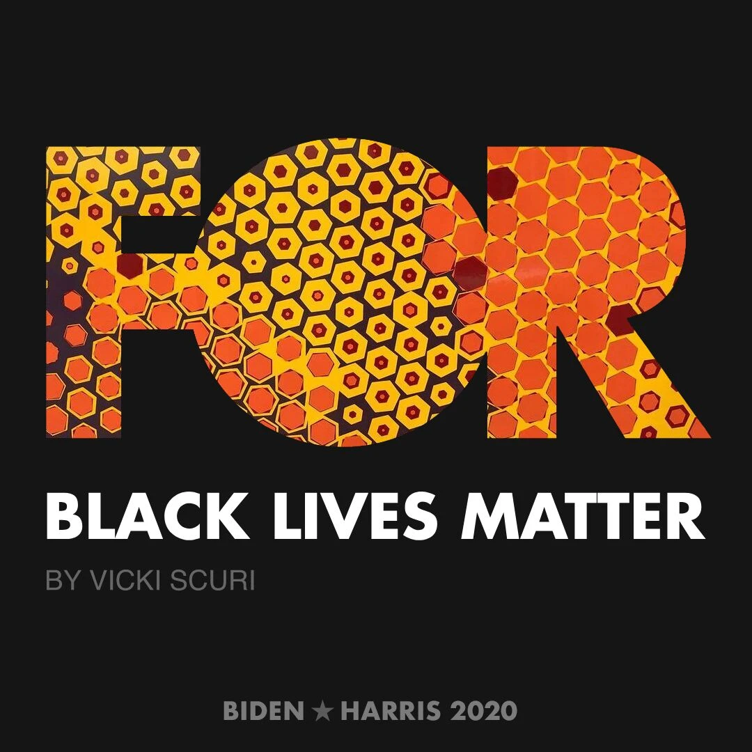 CreativesForBiden.org - Black Lives Matter artwork by Vicki Scuri