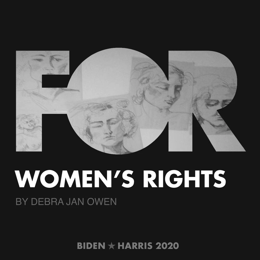 CreativesForBiden.org - Women’s Rights artwork by Debra Jan Owen