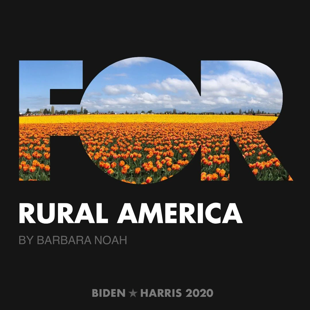 CreativesForBiden.org - Rural America artwork by Barbara Noah