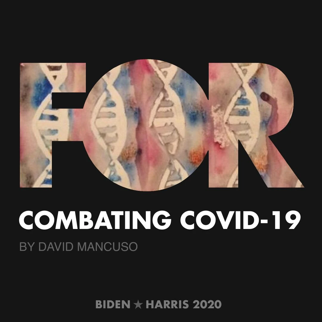 CreativesForBiden.org - Combating COVID-19 artwork by David Mancuso